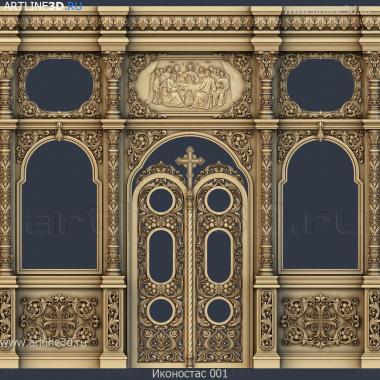 Iconostasis (IKN_0236) 3D model for CNC machine